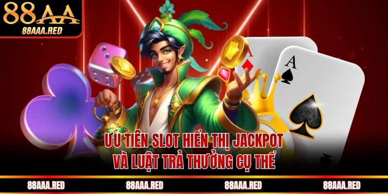 Ưu tiên slot hiển thị jackpot và luật trả thưởng cụ thể